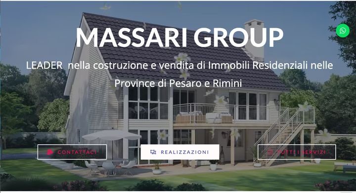 Sito Massari Group — costruzioni e immobili residenziali