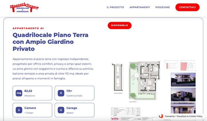 Sito Massari Immobiliare — scheda appartamento