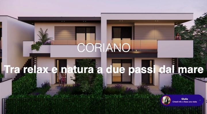 Sito cantiere Vivere Coriano con assistente AI Giulia